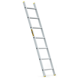 Hliníkový rebrík 1x7 priečok jednodielny DRABEST DP-7 PRO