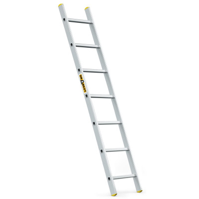 Hliníkový rebrík 1x7 priečok jednodielny DRABEST DP-7 PRO