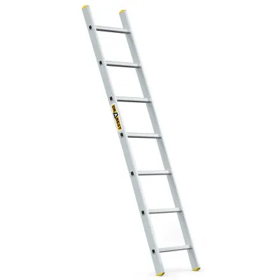 Hliníkový rebrík 1x7 priečok jednodielny DRABEST DP-7 PRO