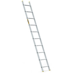 Hliníkový rebrík 1x10 priečok jednodielny DRABEST DP-10 PRO