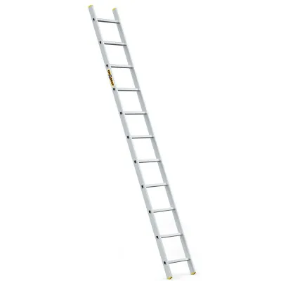 Hliníkový rebrík 1x11 priečok jednodielny DRABEST DP-11 PRO