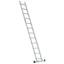 Hliníkový rebrík 1x12 priečok jednodielny DRABEST DP-12 PRO