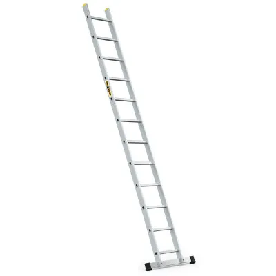 Hliníkový rebrík 1x12 priečok jednodielny DRABEST DP-12 PRO