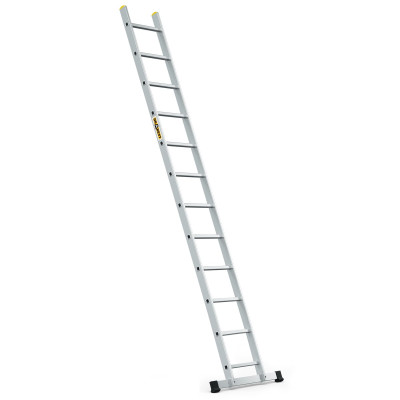 Hliníkový rebrík 1x12 priečok jednodielny DRABEST DP-12 PRO