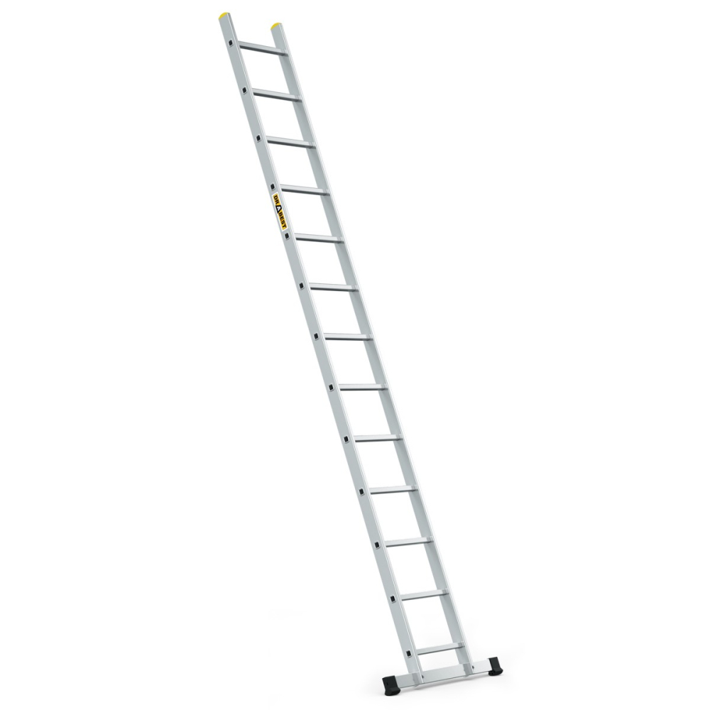 Hliníkový rebrík 1x13 priečok jednodielny DRABEST DP-13 PRO
