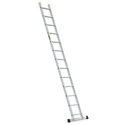 Hliníkový rebrík 1x13 priečok jednodielny DRABEST DP-13 PRO