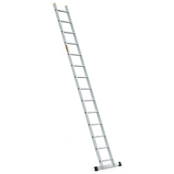 Hliníkový rebrík 1x14 priečok jednodielny DRABEST DP-14 PRO