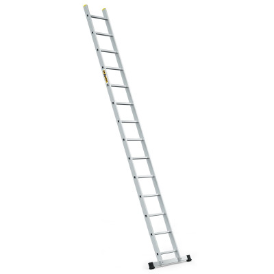 Hliníkový rebrík 1x14 priečok jednodielny DRABEST DP-14 PRO