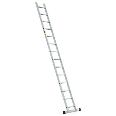 Hliníkový rebrík 1x14 priečok jednodielny DRABEST DP-14 PRO