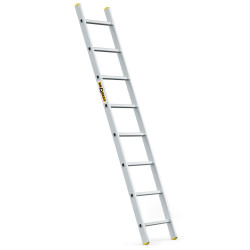 Hliníkový rebrík 1x8 priečok jednodielny DRABEST DP-8 PRO