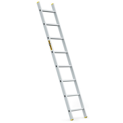 Hliníkový rebrík 1x8 priečok jednodielny DRABEST DP-8 PRO