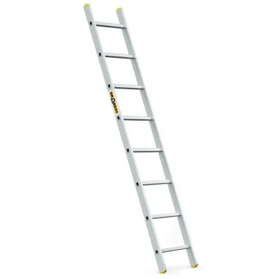 Hliníkový rebrík 1x8 priečok jednodielny DRABEST DP-8 PRO