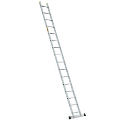 Hliníkový rebrík 1x16 priečok jednodielny DRABEST DP-16 PRO