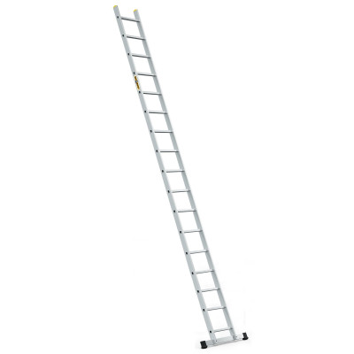 Hliníkový rebrík 1x17 priečok jednodielny DRABEST DP-17 PRO