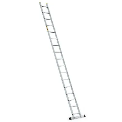 Hliníkový rebrík 1x17 priečok jednodielny DRABEST DP-17 PRO