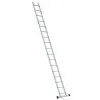Hliníkový rebrík 1x17 priečok jednodielny DRABEST DP-17 PRO