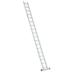 Hliníkový rebrík 1x18 priečok jednodielny DRABEST DP-18 PRO