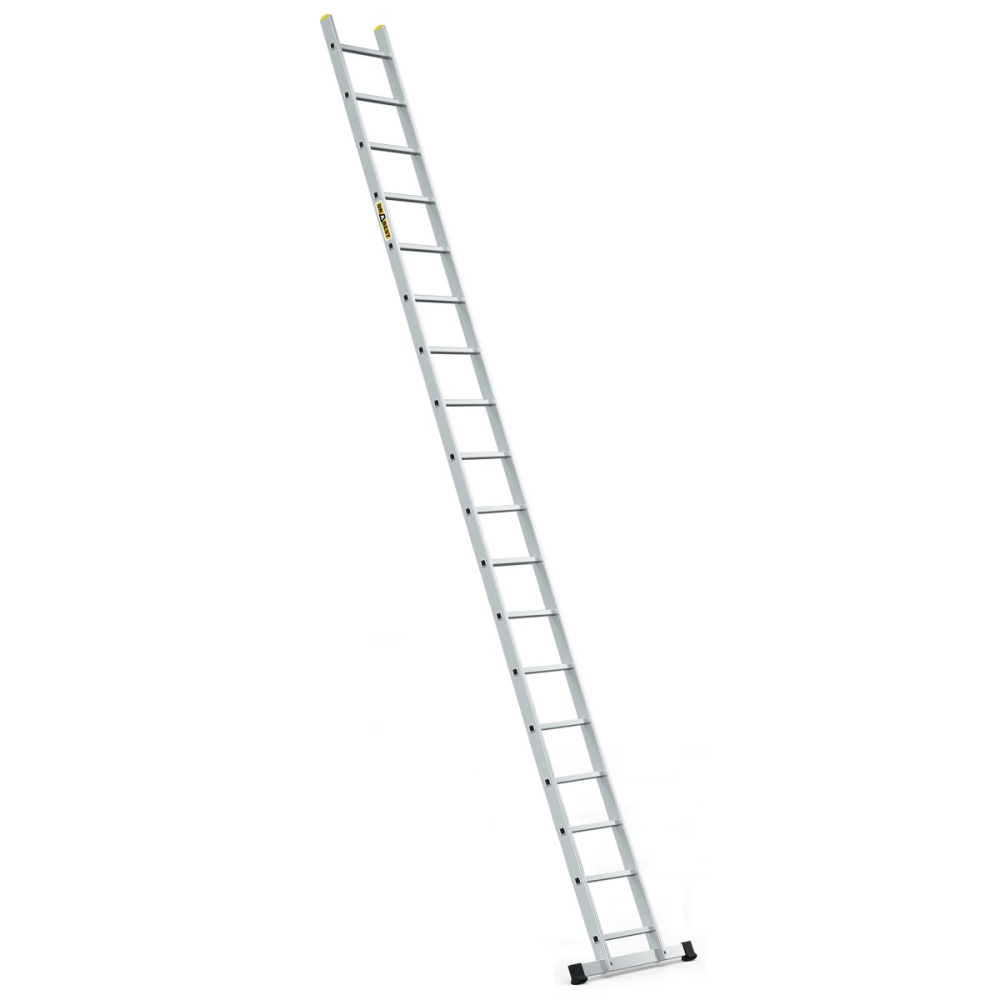 Hliníkový rebrík 1x18 priečok jednodielny DRABEST DP-18 PRO