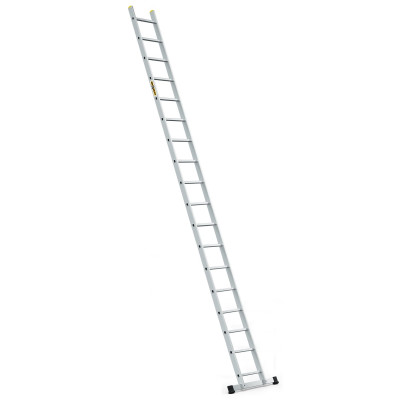 Hliníkový rebrík 1x18 priečok jednodielny DRABEST DP-18 PRO