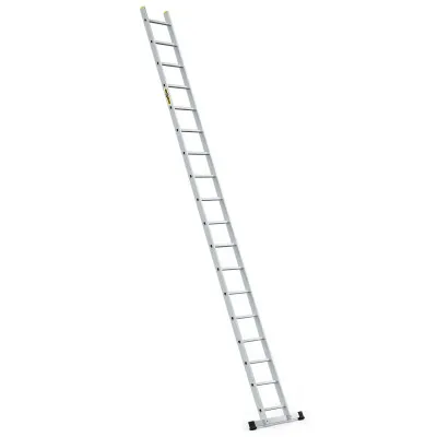 Hliníkový rebrík 1x18 priečok jednodielny DRABEST DP-18 PRO