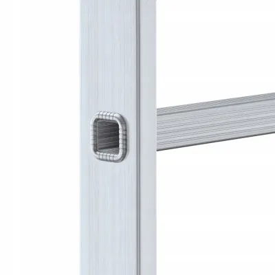 Hliníkový rebrík 1x18 priečok jednodielny DRABEST DP-18 PRO