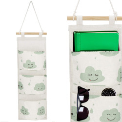 Závesný organizér 3 vrecká SPRINGOS HA0141 mráčiky