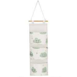 Závesný organizér 3 vrecká SPRINGOS HA0141 mráčiky