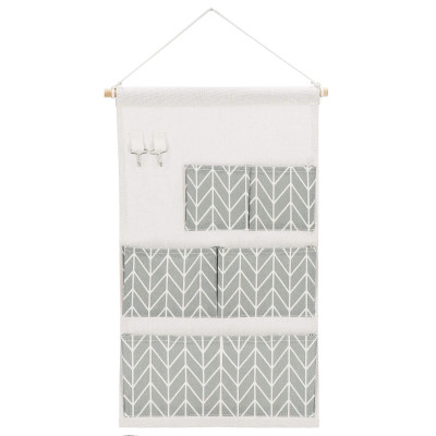 Závesný organizér 5 vreciek SPRINGOS HA0144 sivý