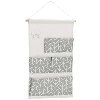 Závesný organizér 5 vreciek SPRINGOS HA0144 sivý