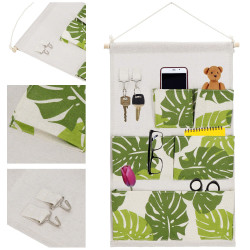 Závesný organizér 5 vreciek SPRINGOS HA0146 listy