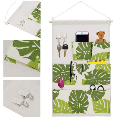 Závesný organizér 5 vreciek SPRINGOS HA0146 listy