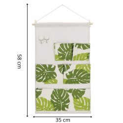 Závesný organizér 5 vreciek SPRINGOS HA0146 listy