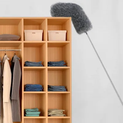 Teleskopická prachovka s 2 nástavcami 75-255 cm SPRINGOS HA7462 sivá