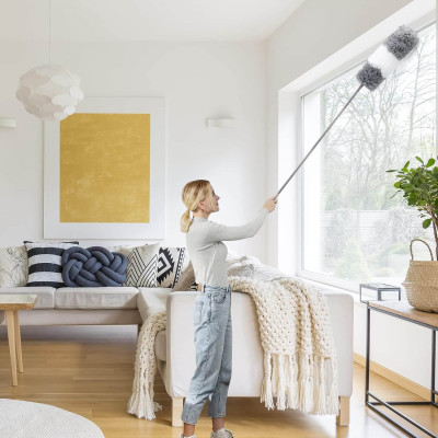 Teleskopická prachovka 78-280 cm SPRINGOS HA7465 šedo-biela