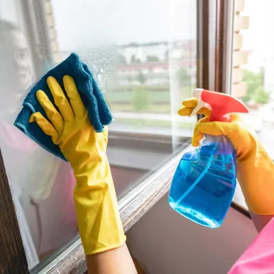 Utierky z mikrovlákna 30x30 cm SPRINGOS HA7466 modro-zelená sada 10ks