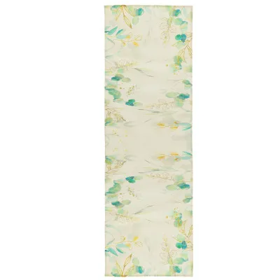 Behúň na stôl 180x32 cm SPRINGOS HA7277 zelené listy