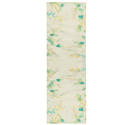 Behúň na stôl 180x32 cm SPRINGOS HA7277 zelené listy