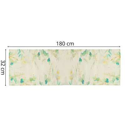 Behúň na stôl 180x32 cm SPRINGOS HA7277 zelené listy