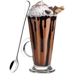 Kávové lyžičky dlhé 19,7 cm SPRINGOS LATTE nerez sada 6 ks