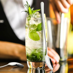 Kávové lyžičky dlhé 19,7 cm SPRINGOS LATTE nerez sada 6 ks