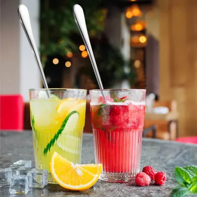 Kávové lyžičky dlhé 19,7 cm SPRINGOS LATTE nerez sada 6 ks