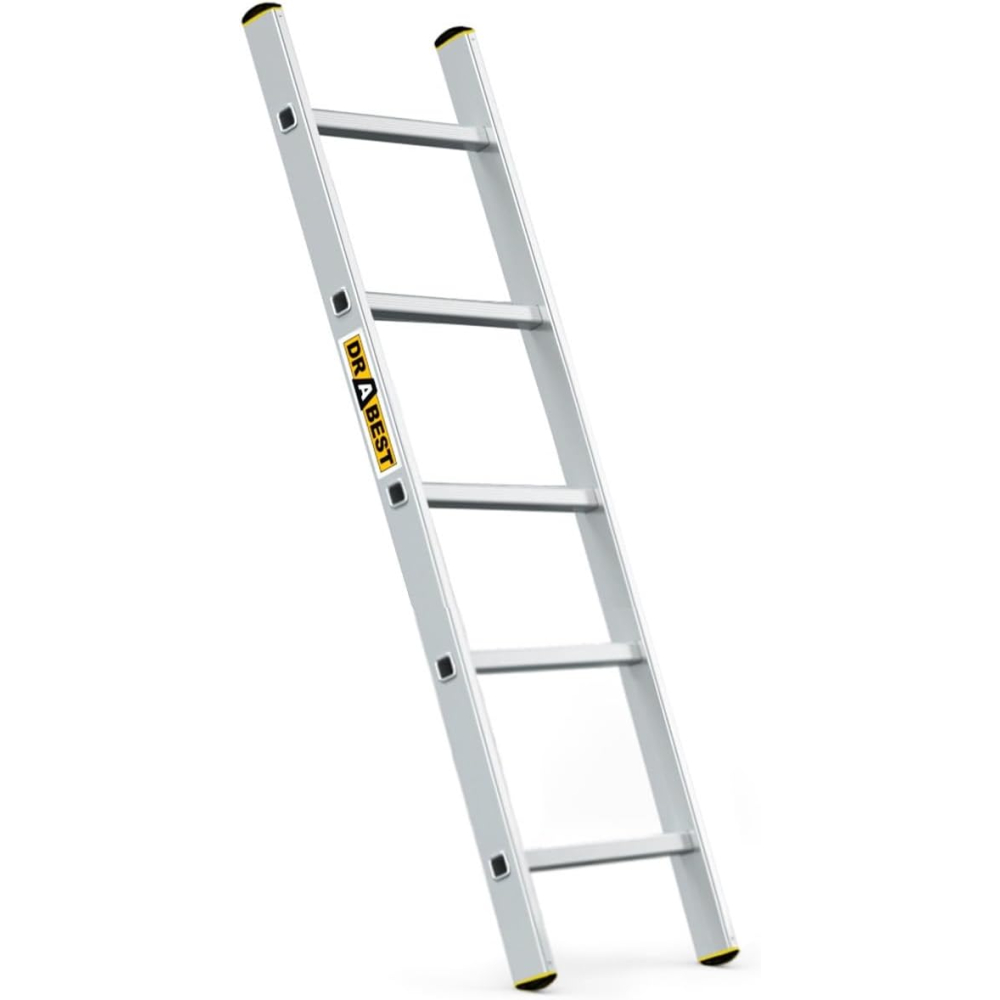 Hliníkový rebrík 1x5 priečok jednodielny DRABEST DP-5 PRO