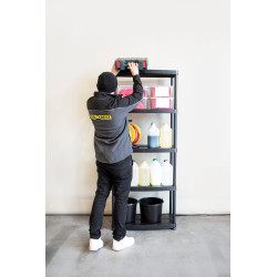 Plastový regál 180x70x40 cm 5 políc DRABEST RP50