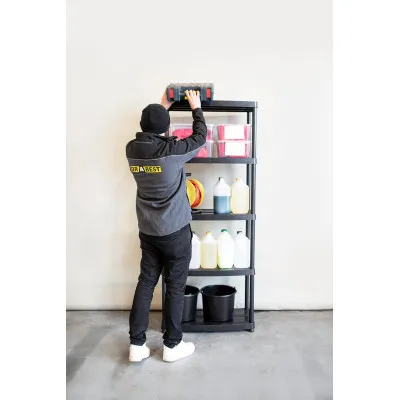 Plastový regál 180x70x40 cm 5 políc DRABEST RP50