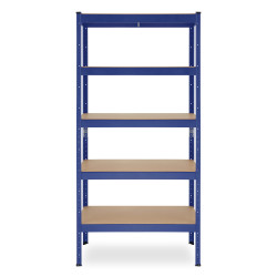 Kovový regál 180x90x40 cm 5 polic lakovaný pozink HIGHER RSM175