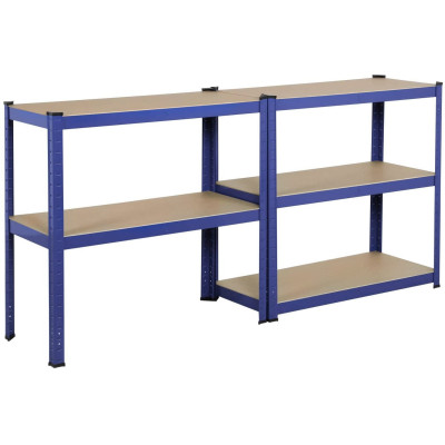 Kovový regál 180x90x40 cm 5 polic lakovaný pozink HIGHER RSM175