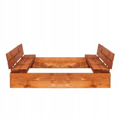 Detské pieskovisko s krytom 120x120 cm SPRINGOS + podložka