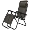 Záhradné polohovacie kreslo SPRINGOS ZERO GRAVITY hnedé