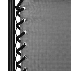 Záhradné polohovacie kreslo SPRINGOS ZERO GRAVITY svetlo šedé