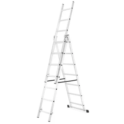 Hliníkový rebrík 3x7 priečok 4,25 m trojdielny HIGHER 6307
